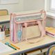 thumbnail image 4 of Thickened PVC Clear Tote Bag For Tutoring And School Double Layer Large Capacity Waterproof Book Bag For Students And Exams, 4 of 6