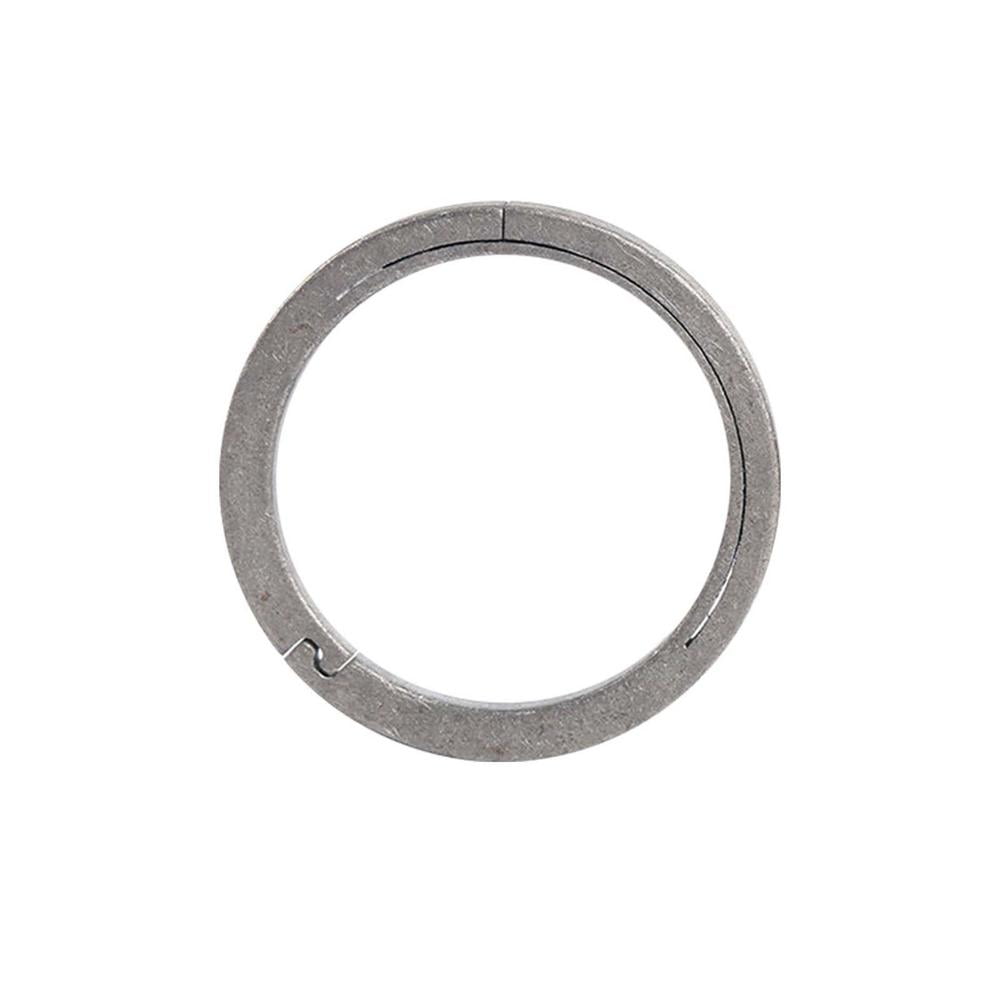 Titanium Key Ring Ti Split Ring 10-32mm Heavy Duty Flat Keychain EDC Keyring