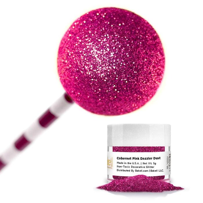 Cabernet Pink Decorating Dazzler Dust | 5 Gram Jar