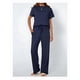 thumbnail image 4 of Traje Deportivo Informal de Dos Piezas para Mujer, Ropa Deportiva de Viaje, Corta y Pierna . Traje Azul XL, 4 of 7