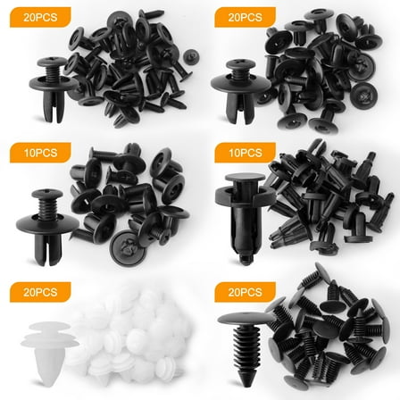 Elegant Choise For INFINITI 100Pcs Bumper Hood Clips Retainer Rivet Fastener Fender Push Pin