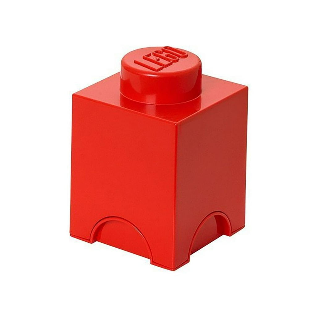 LEGO Storage Brick Toy Box, Bright Red - Walmart.com - Walmart.com