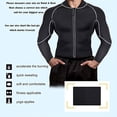 thumbnail image 2 of Men Long Sleeve Wetsuit, Accelerate Burning Quick Sweating Men Long Sleeve Swimsuit  for Pool, 2 of 6