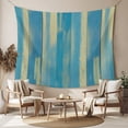 thumbnail image 2 of Blue Yellow Tapestry for Bedroom Wall Hanging Tapestry, Vintage Farmhouse Abstract Wooden Grain Ceiling Backdrop Tapestries Poster Blanket Wall Decor for Teens Room Living Room Dorm 55" x 73", 2 of 8