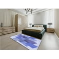 thumbnail image 5 of Ahgly Company Machine Washable Indoor Rectangle Transitional Blue Angel Blue Area Rugs, 8' x 10', 5 of 7