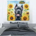 thumbnail image 3 of Cane Corso Hello Summer Sunshine Sunflowers Spring Retro Vintage Tapestry Italian Mastiff Dog Lover Gifts Idea Wall Hanging Backdrop Home Decor - 00008, 3 of 5