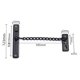 thumbnail image 2 of Cadenas para puertas, cerradura de cadena antirrobo para puertas, cerradura de cadena de seguridad de acero inoxidable confiable, cerradura de pestillo de puerta ideal para hotel en casa (negro), 2 of 5