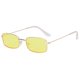 thumbnail image 1 of Gafas De Sol Rectangulares Vintage MIHAN Para Hombres Y Mujeres De Metal Pequeñas Ovaladas UV400 Lentes Transparentes Clásicas Para Marca, 1 of 4