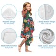 thumbnail image 7 of Pioneer Flower Floral Print Pattern Hooded Bath Towel，50"x30" for Ages 3 To 12 Kids, Quick Dry Lightweight Soft Microfiber Hood Beach Towel Cover Up for Kids, 7 of 7