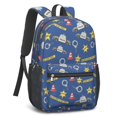 thumbnail image 2 of Police and Traffic Cone Blue Pattern 17" School Backpacks for Teens,Waterproof Oxford Fabric,S-Shape Padded Straps for School,Travel,Hiking,Camping, 2 of 6
