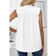 thumbnail image 4 of Camisas sin mangas,Camiseta sin mangas de verano para mujer, chaleco con cuello con botones, camisas casuales sin mangas, tecnología innovadora, 4 of 6