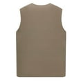 thumbnail image 5 of FRSASU Men’s Casual Fashion Button Down Vest Lightweight V-Neck Sleeveless Cardigans Top Khaki, 5 of 9