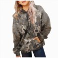 thumbnail image 7 of TOWED22 Camo Hoodies for Kids Boys Girls Maple Leaf Print Oversized Drop Shoulder Hooded Sweatshirt Pullover With Pocket Streetwear,Coffee,11-12 Y, 7 of 7