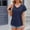 Navy, variant on Babysbule Women's Fashion Tops Casual Solid Color Short Sleeve V-Neck Womens Loose Tops