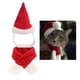 thumbnail image 4 of Conjunto de disfraz de Navidad para mascotas, suave, cálido, gatos, perros, sombrero ajustable con bufanda para fiesta de Navidad, cosplay, sombrero y bufanda de Navidad M, 4 of 12