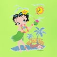 thumbnail image 5 of Wild Bobby, Betty Boop Island Girl Paradise Betty Boop Unisex Hoodie Sweatshirt, Safety Green, 3X-Large, 5 of 5