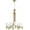 Aged Brass, variant on Quorum Lighting Rossington 8-Light Chandelier, Aged Silver Leaf, 27 Width, 29 Height
