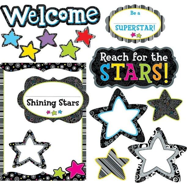 Shining Stars Bulletin Board Set (7060), 40-piece set By Creative