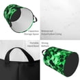 thumbnail image 4 of Fotbe Green Tie Dye Laundry Basket with Handles, Waterproof Large Laundry Hamper, Wash Bag for Corner Dorm, Rolling Laundry Basket with Handles-Medium, 4 of 8