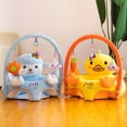 thumbnail image 2 of Funda de asiento de apoyo para sofá de bebé para aprender a sentarse cojín de silla de felpa sin relleno, 2 of 6