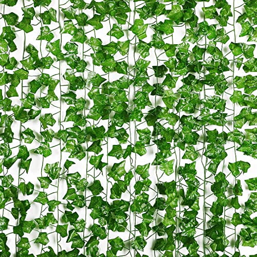 30 Strands 210Ft Fake Vines for Bedroom with Fake Leaves,Cute Artificial Hanging Ivy Vines Fake Plants for Christmas Party Garden Store Wall Room Decor Aesthetic