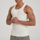 thumbnail image 5 of pstuiky Camiseta sin mangas para hombre, Camiseta deportiva de color liso acanalada de alta elasticidad para hombre, cuello redondo, tirantes para el hombro, musculosa Tops elegantes para mujer l, 5 of 9