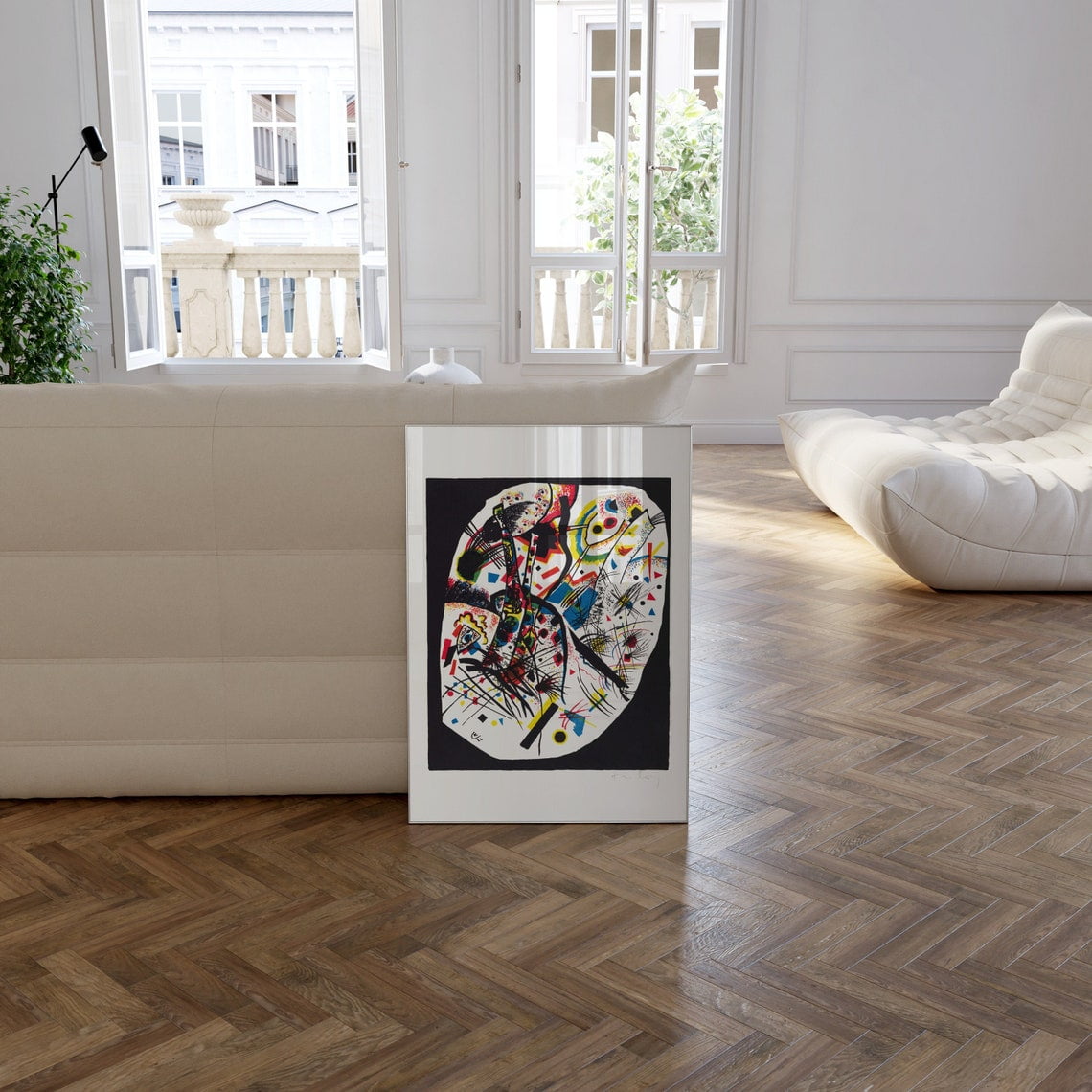 Kandinsky Kleine Welten Iii Wall Art Print Small Worlds 3 Modern Modern Living Room And Office Decor