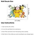 thumbnail image 3 of Pikachu Wall Stickers Game Wall Decal Self-Adhesive Pikachu Wall Sticker for Room Bedroom Living Room Art Home Decor Size(40X60cm), 3 of 5