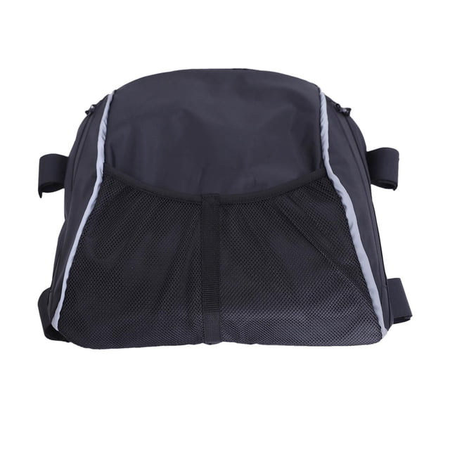 Sac de Rangement en Filet Durable pour Kayak, Pochette de Siège avec Sangle Réfléchissante, Organisateur Résistant à l'Eau pour Canot, Bateaux, Randonnée, Canot Pneumatique, Noir