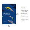 thumbnail image 2 of Lufthansa - German Airlines (Lignes Ariennes Allemande) - Vintage Airline Travel Poster by Theodor Abeking c.1955 - 8 x 12 inch Vintage Metal Tin Sign, 2 of 4