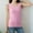 Hot Pink, variant on Women's Velvet Tank Tops Basic Sleeveless Round Neck Velour Layering Pullover Shirts Soft Warm Solid Slim Fit Blouse