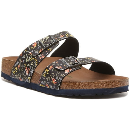 

Birkenstock Sydney Women s Two Strap Birko Flor Vegan Sandal In Watercolor Flower Size 5/5.5