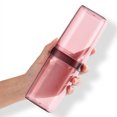 thumbnail image 3 of Billuyoard Juego de tazas de cepillo de de viaje portátil, taza de enjuague bucal portátil para parejas, caja de almacenamiento de Juegos de accesorios de baño Naranja, 3 of 6
