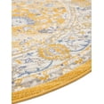 thumbnail image 6 of Unique Loom Whitney Collection Area Rug - Bordeaux (3' x 5' 3" Oval Tuscan Yellow/Blue), 6 of 7