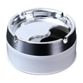 thumbnail image 4 of 2PCS Sealed Windproof Ashtray,Stainless Steel Ashtrays for Cigarettes,Rotating Lid Convenient Smokeless Ashtray Cigar Ash Trays for Patio,Outdoor or Indoor,Home Office Decoration, 4 of 9