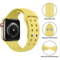 thumbnail image 3 of Silicone Strap for Apple Watch Bands for 44mm 45mm 40mm 41mm 42mm 38mm 45 mm Silicone Bracelet iWatch Bands,Apple Watch Strap Accessories for Series 3 6 5 SE 7 4 2 1 Band, 3 of 8