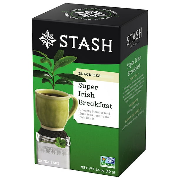 Stash Super Irish Breakfast Black Tea Bags, 20 Count, 1.4 Oz Walmart