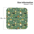 thumbnail image 3 of Fuzoiu St. Patrick's day Print Leather Coasters Set,Drink Coasters Set of 6,for Tabletop Protection, Durable PVC Coasters,Home Décor and Housewarming Gift,Square, 3 of 7