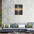 thumbnail image 5 of Christian Bible Verse Wall Art Christ Cross Pictures Wall Decor Scripture Inspirational Quotes Canvas Painting Print Catholic Religious Decor Artworks for Bathroom Bedroom Living Room Church 12"x16", 5 of 6
