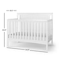 thumbnail image 7 of Child Craft Scout 4-in-1 Convertible Crib, Beadboard Panel Design, 3 Mattress Heights, Matte White, 7 of 7