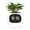 White, variant on Flowerpots with Dish Ceramic, Smart Flowerpots with Artificial Intelligence Time Temperature Display and Numerous Expressive Animatio Ns Based on The Environment, Flower Pots