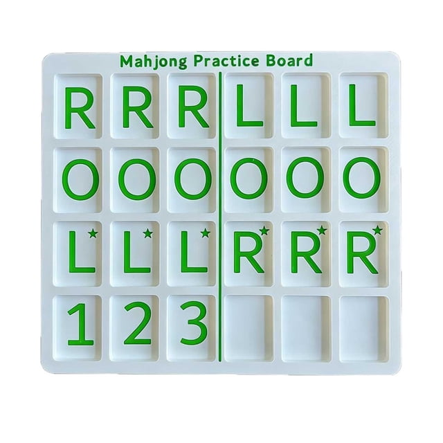 Single Mahjong Practice Board Compatible With Portable Practice Board With 24 Slots For Mahjong Lovers