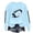 A1 Light blue, variant on Game Day Sweatshirt Women Long Sleeve Crew Neck Cute Sweatshirts Rugby Shirt Baggy Plain Tops Summer Must Haves Workout Tops Heart Graphic Fall Must Haves Football Print Sports Hiking Light Blue