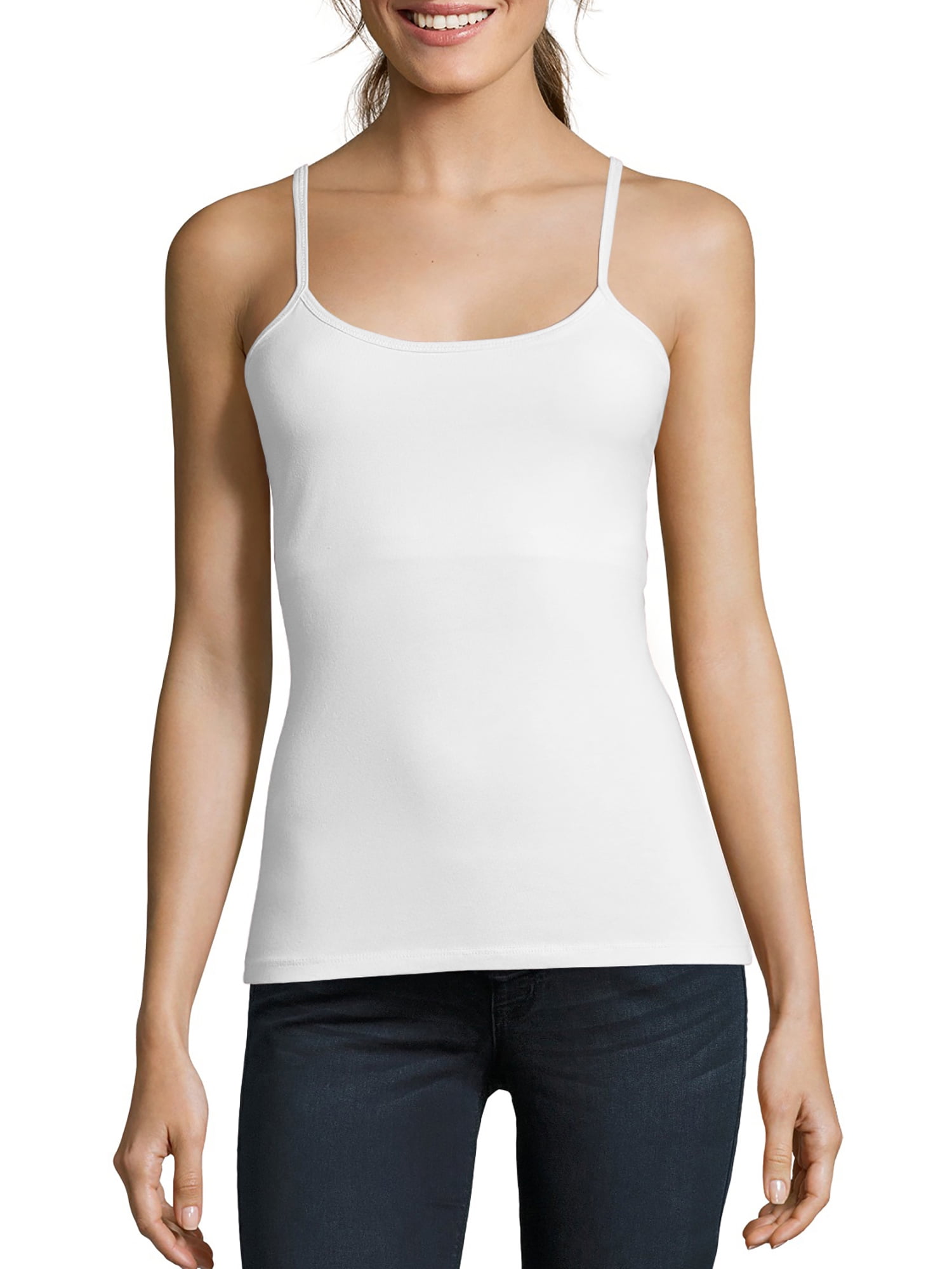 Hanes Women's Stretch Cotton Cami With 