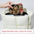 thumbnail image 6 of Rose Leopard Portable Velvet Jewelry Stand Organizer Box with Removable Compartment - Gift, Jewelry Display, 6 of 7