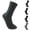 33# Dark Gray, variant on Men's Dress Socks Breathable Cotton Ribbed Crew Socks for Men Business & Casual,Dark Gray
