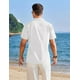 thumbnail image 4 of Camisa Casual Playa Guayabera Lino Manga Corta Para Hombre, 4 of 8
