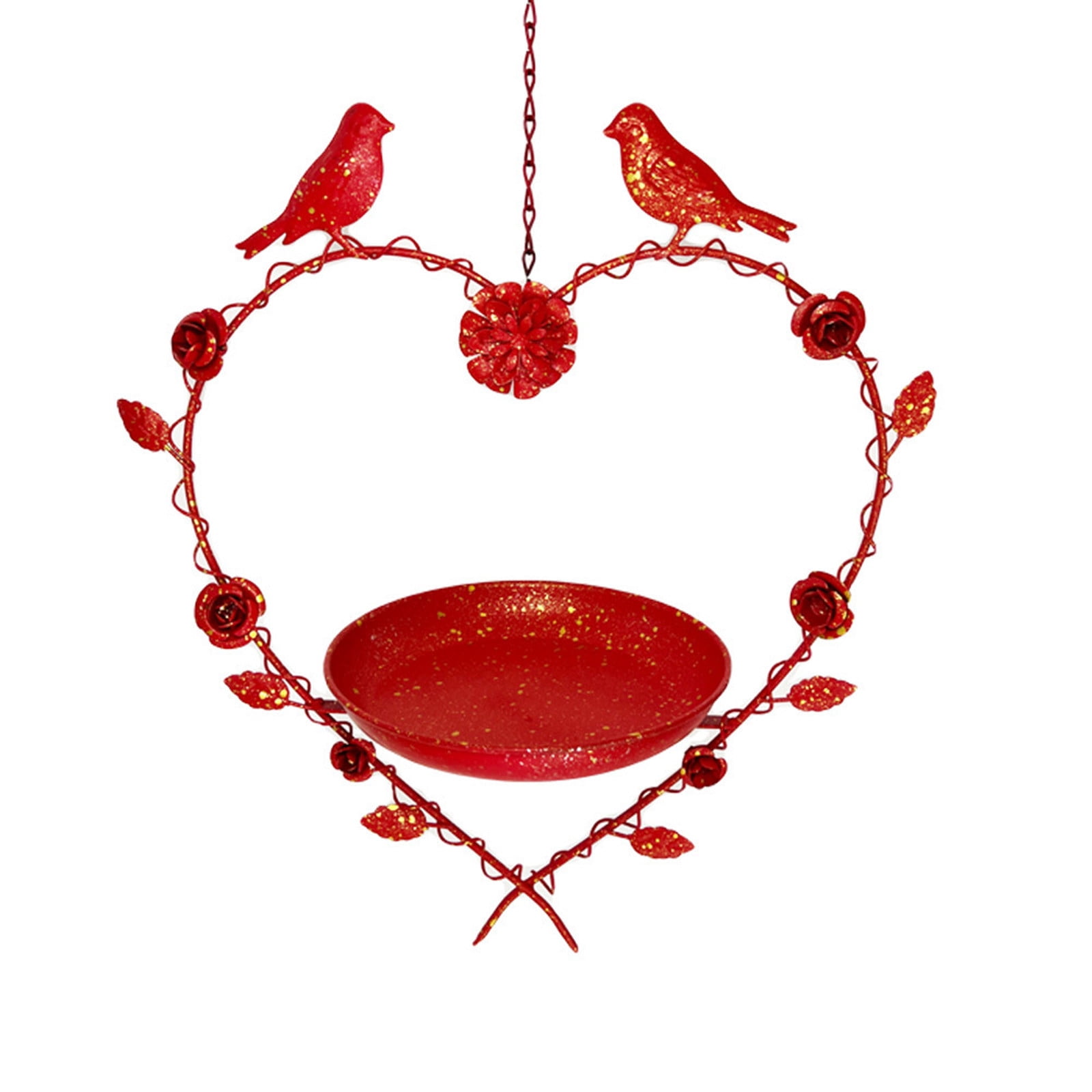 Stijggn Hummingbird Feeders for Outdoors Birdfeeder Hanging for Garden Yard Outside Hanging Bird Feeder Tray - Metal Mesh Platform Feeders Great for Attracting Wild Birds