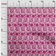 thumbnail image 1 of oneOone Georgette Viscose Fabric Leaves & Floral Block Print Sewing Fabric BTY 42 Inch Wide, 1 of 4