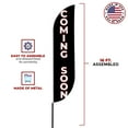 thumbnail image 3 of Coming Soon Sign feather flag for Outdoor by Mavis Printing | 11.5 FEET Long Polyester Outdoor Banner Flag for Easy Hang | HD Print Swooper I Flag Only to Celebrate Coming Soon I Flag Only, 3 of 5